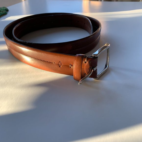 ITALIAN Men's LEATHER BELT Made in Italy Sz 40 - Picture 10 of 13